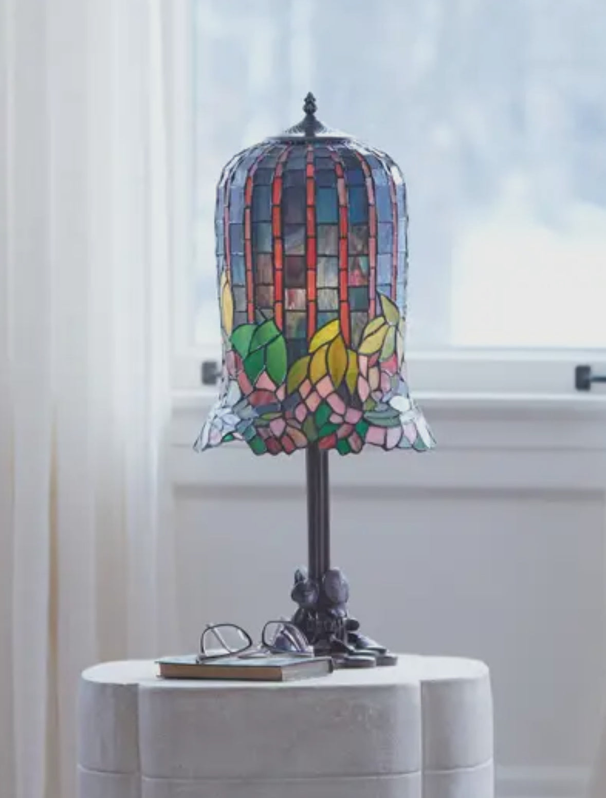 Vintage Lily Pad Tiffany Style Lamp